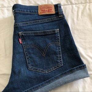 Levi Blue Jean Shorts (Size 12)